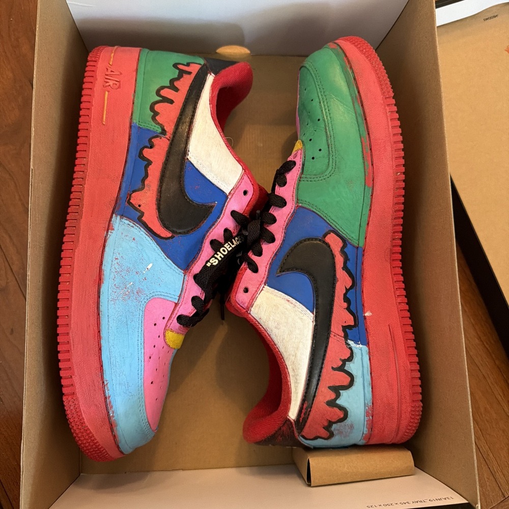 Custom Design Hand Painted Nike Air Force 1 - Picture 8 of 9